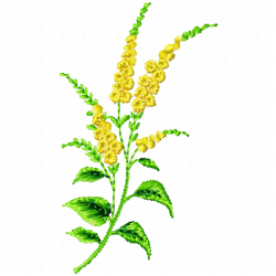 Flowers And Tree Embroidery Design 10